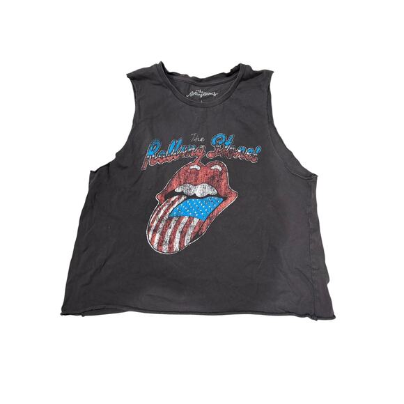 The Rolling Stones American Flag Women's Vintage Tank Top - Picture 1 of 7